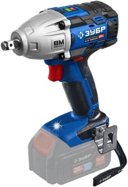 Гайковерт аккумуляторный ЗУБР GB-500 T7 без АКБ, бесщеточный Профессионал GB-500