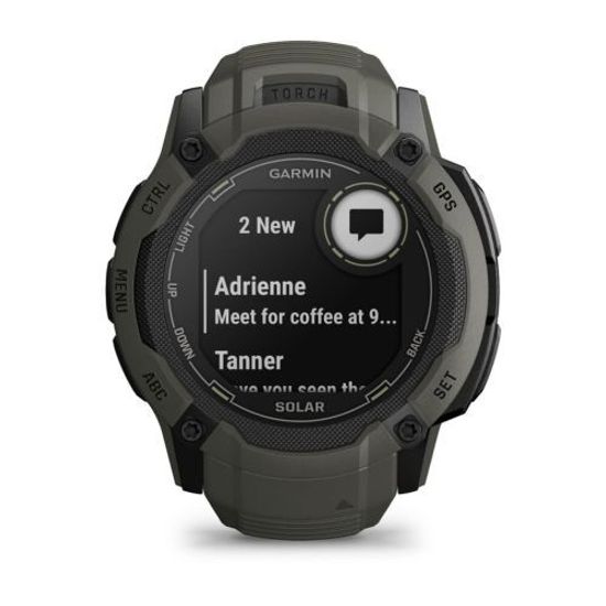 Умные часы Garmin Instinct 2X Solar темно-зеленый