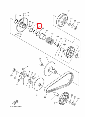 2DP-E7465-10 (BB8-E7465-10). SEAL. Yamaha