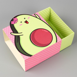 Коробка для десертов «Авокадо», 15 х 15 х 8 см