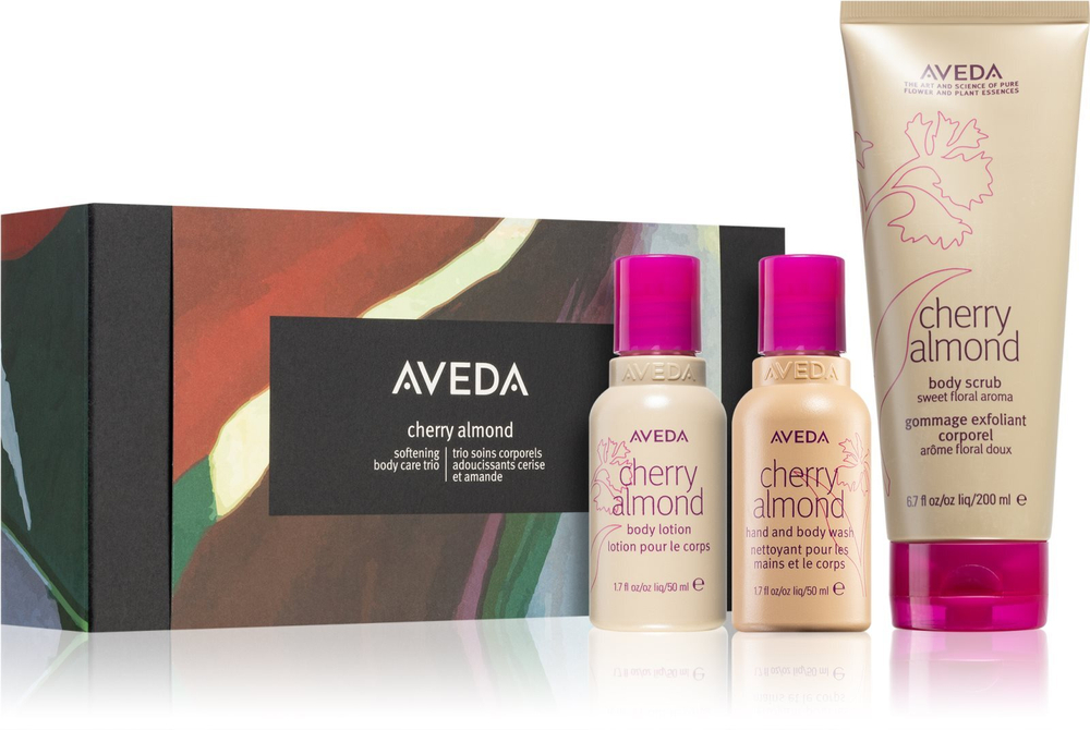 Aveda Cherry Almond Softening Body Care Trio - подарочный набор (тело) /   / GTIN 018084043295
