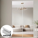 Дверь-купе ARISTO SLIM LINE, зеркало, профиль белый глянец