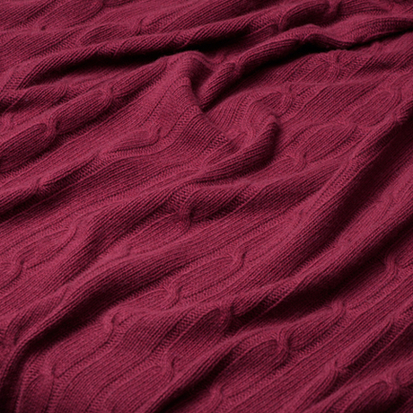 Плед CABLE Rene Real благородный бордо 110x170 см