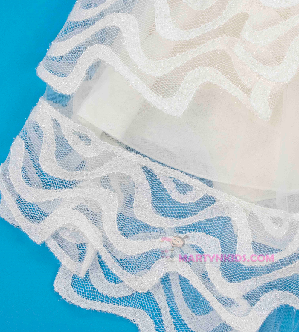 платье Первый бал-волна  ободок 4412