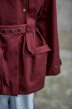 Тренч на молнии из хлопка Берберри бордо