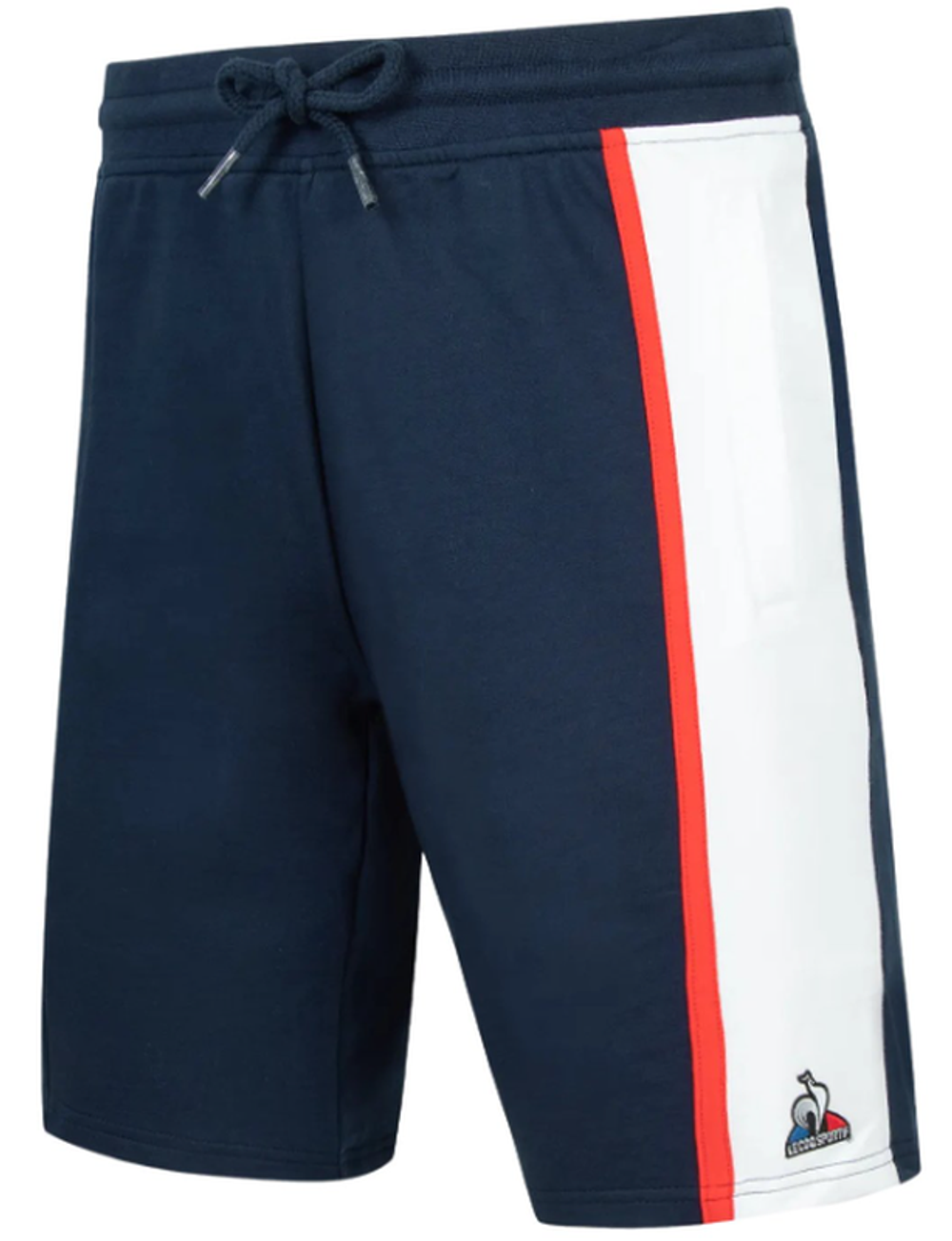 Мужские теннисные шорты Le Coq Sportif Saison 1 Short Regular No.1 M - bleu nuit/new optical white