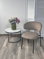 Стул М-City DISAUR Тренд (Trend) Ns05 Капучино, букле, Черный каркас