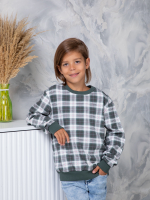 Детский свитшот дСВ-51/зелклетка