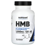 Nutricost, Performance, HMB, 120 капсул (500 мг на капсулу)