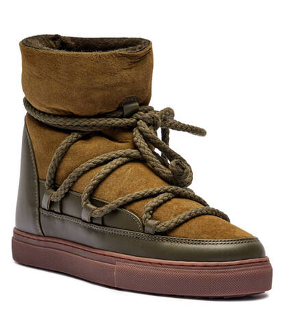 Кожаные угли classic wedge INUIKII - хаки(75203-005)