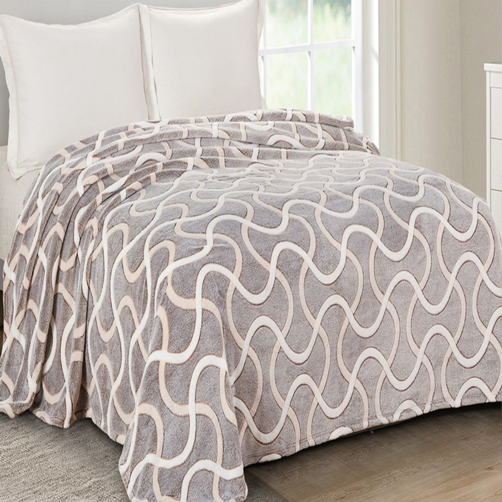 Плед "АВТ. БАМБУК-268", микрофибра, Россия.