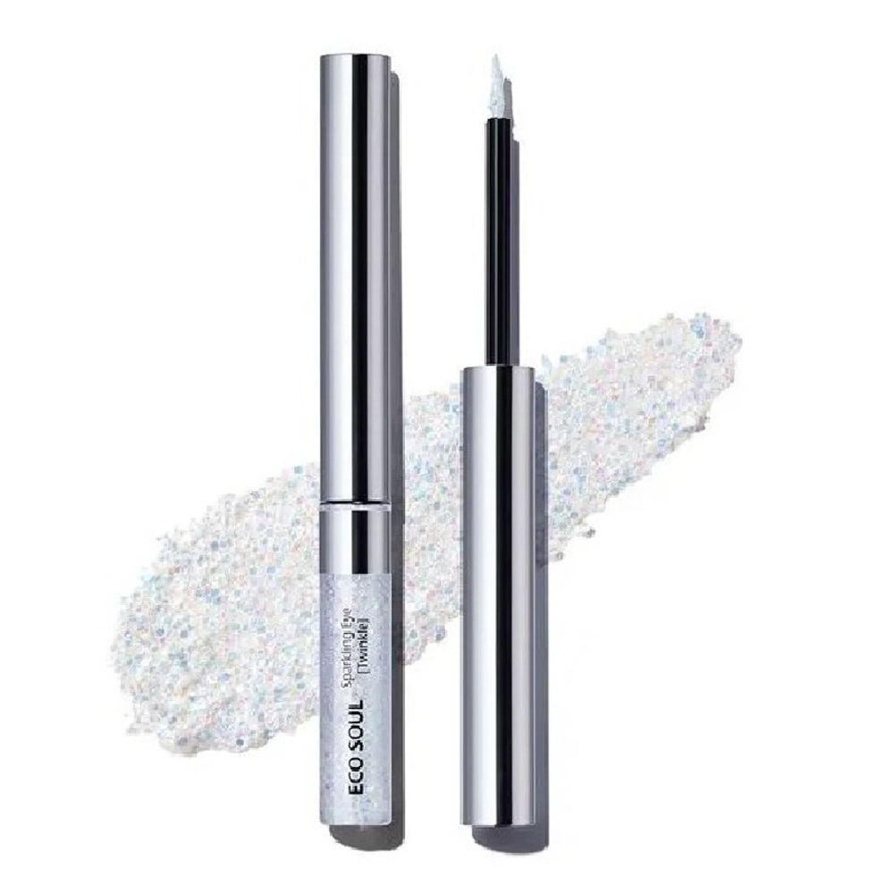 The Saem, Тени с блёстками eco soul sparkling eye twinkle wh02 dia villain