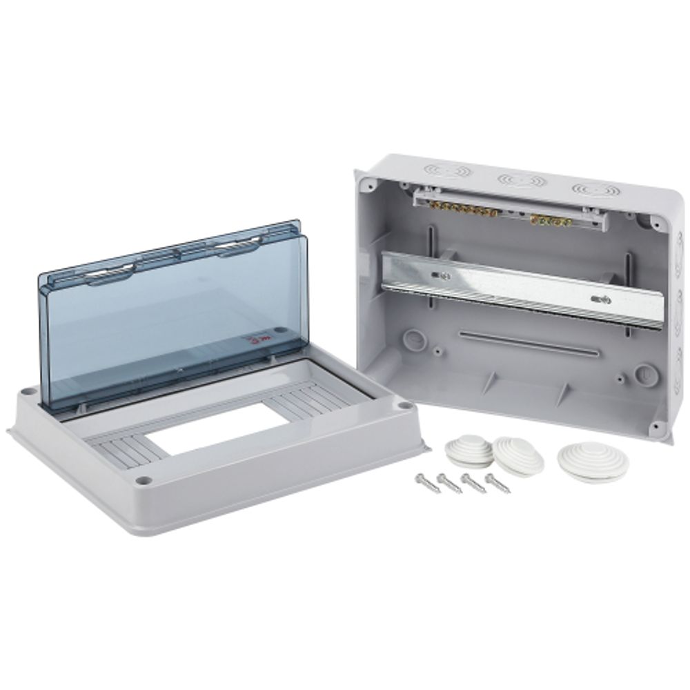 Корпус пластиковый навесной ЭРА SIMPLE КМПн-12 IP65 серый | Корпуса пластиковые