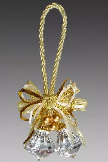 Украшение &quot;Подвеска с шариками&quot; цвет золото, (151623)