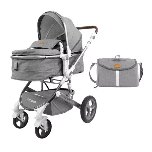 Детская коляска Luxmom 518 3в1 (серый)