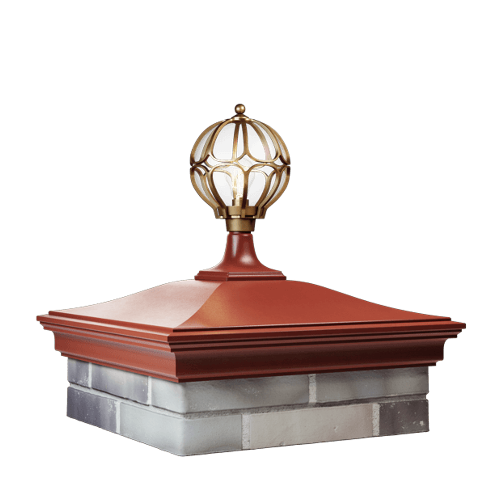 Колпак для забора MONBLAN под фонарь на 2 кирпича