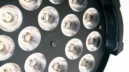 PLC006 Светодиодный прожектор, RGBWAUV 18х12Вт, Bi Ray