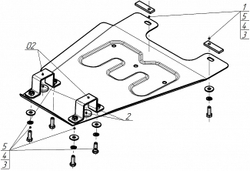 Защита КПП. 2 мм, Сталь. для Sollers SF1 2025-н.в., Motodor.78704