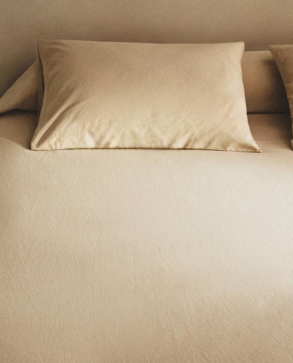 ZARA HOME ПОДОДЕЯЛЬНИК ИЗ РЕЛЬЕФНОЙ ТКАНИ, БЕЖЕВЫЙ