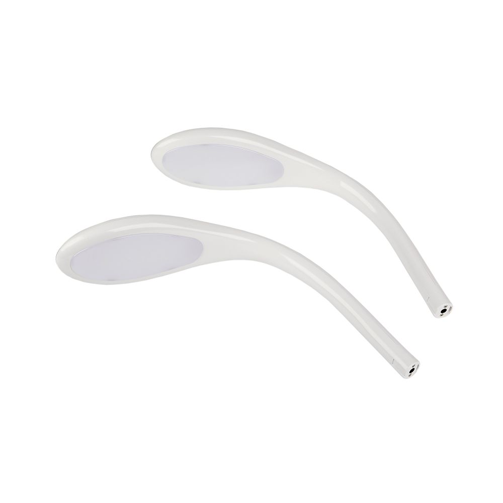 ULM-D160 12W-3000-6000K-DIM WHITE Светильник настольный светодиодный Заяц. с подставкой под канцелярские принадлежности. Сенсорный выключатель. Диммер. Белый. TM Uniel