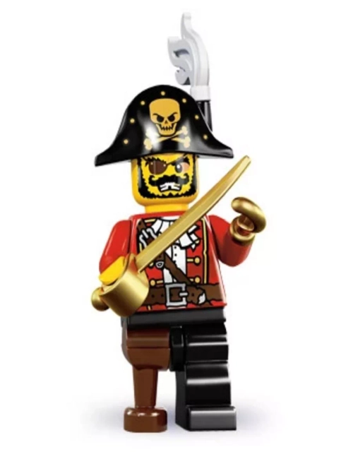 LEGO Minifigures 8833 series 8 серия Капитан пиратов