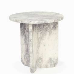 Кофейный стол Pia Ø41х41 см, фиолетовый индийский мрамор