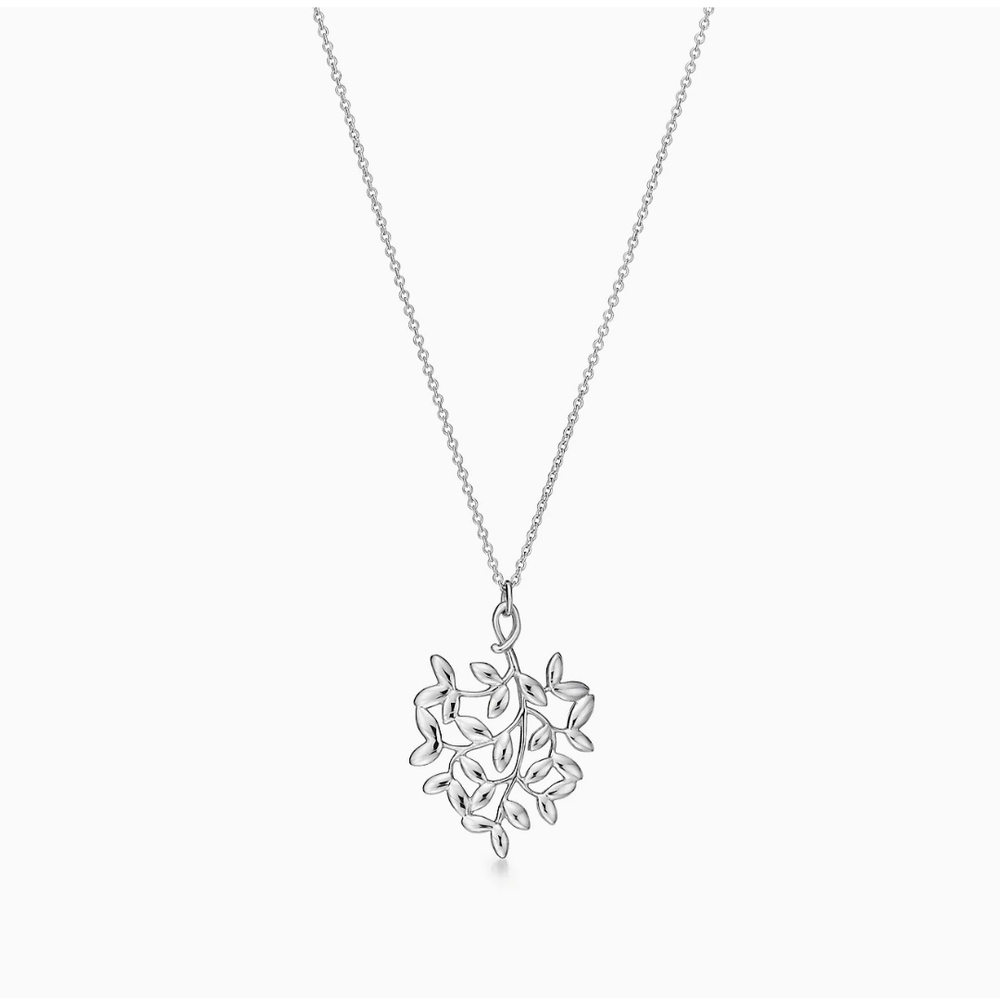 Подвеска из серебра Tiffany ,Тиффани 925,оливковая ветвь