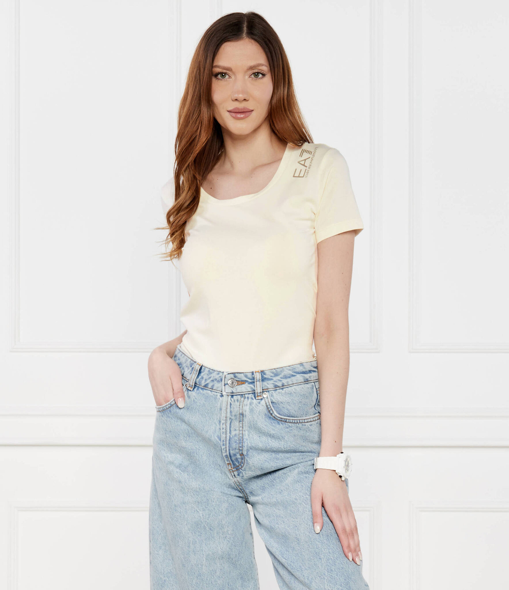 Футболка EA7 - экрю(8NTT50 TJFKZ)