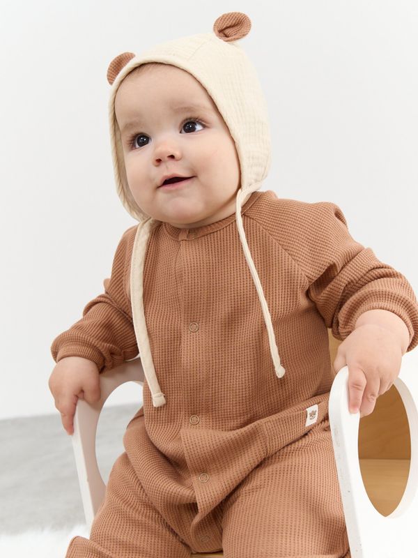 Комбинезон из вафельной ткани 