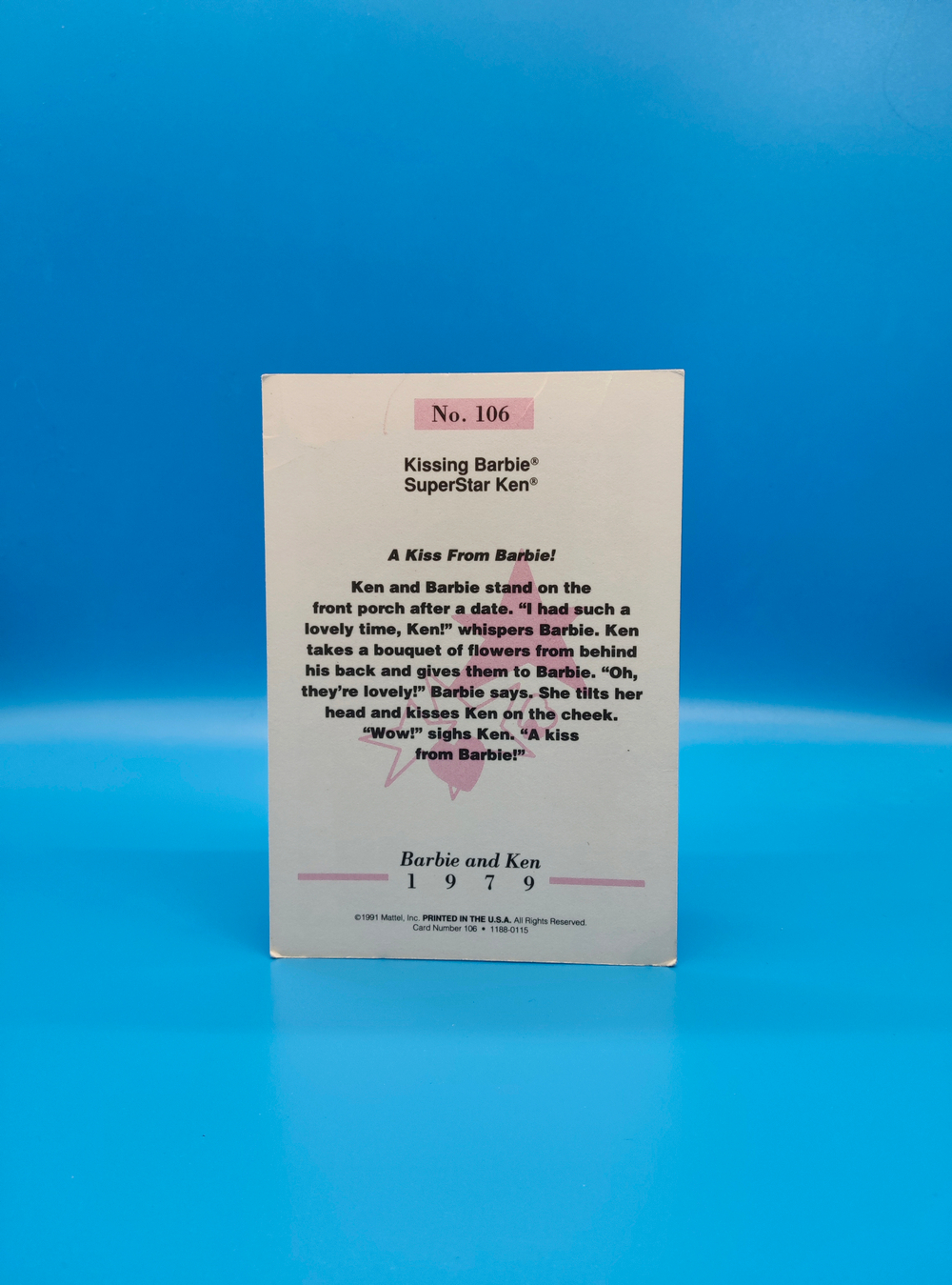 Аксессуар винтажная карточка Барби 90х 031002