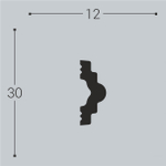 bello deco Молдинг XPS М 3 (30x12) 00-00004623