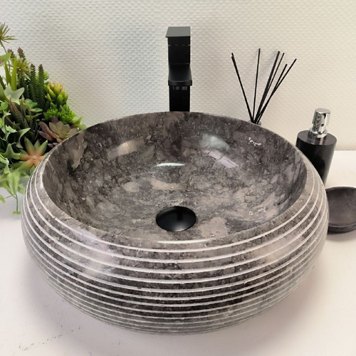 Раковина из мрамора Donut Grey Allur DM-62924 45*45*15 134