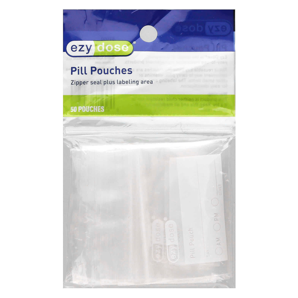 Ezy Dose, многоразовые пакетики с таблетками, 50 шт.