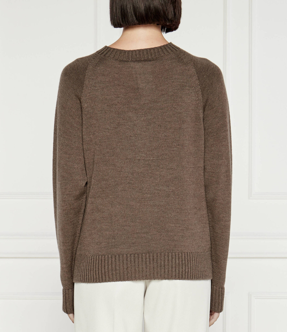 Хлопковый свитер Max Mara Leisure - коричневый(263661586)