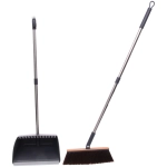 Набор для уборки, щетка для пола с совком «Disco» серый 1103