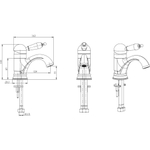 Смеситель для раковины Boheme Crystal 281-CRST
