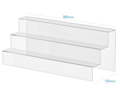 Горка подставка 3х ярусная для вейпов 380х150х150мм
