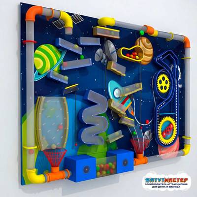 Интерактивная стена «Звёздный Сигнал», 3×0,5×1,8 м