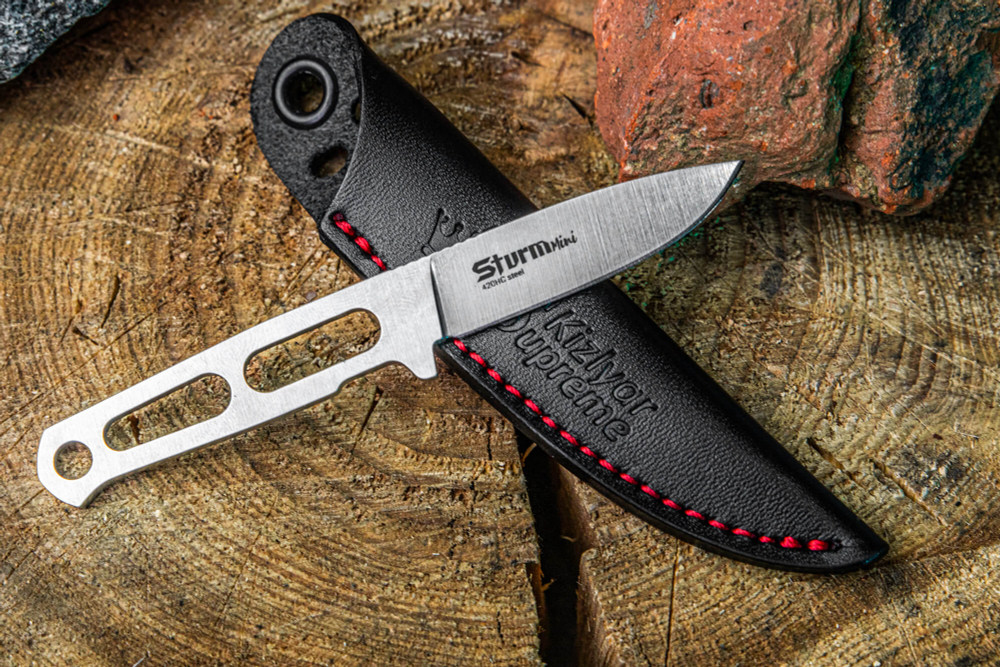 Туристический нож Sturm Mini 420HC StoneWash