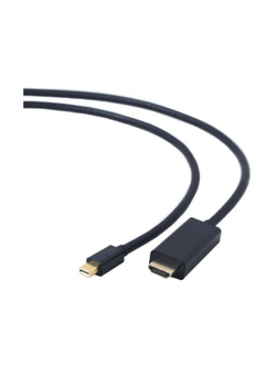 Cablexpert Кабель mDP-HDMI, 20M/19M, 1.8м, черный, позол.разъемы, пакет (CC-mDP-HDMI-6)