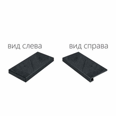 Ступень Materia Titanio Scalino Angolare Destro 33x60
