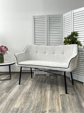 Скамья BERGAMO UF998-14 светло-серый, букле / UF998-16 темно-серый