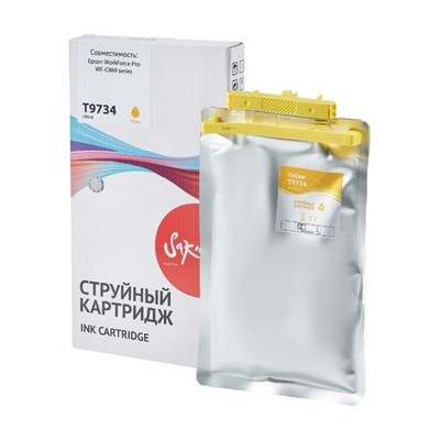 C13T973400 (T9734 Y) контейнер с чернилами Sakura для Epson, желтый , 22000 к.