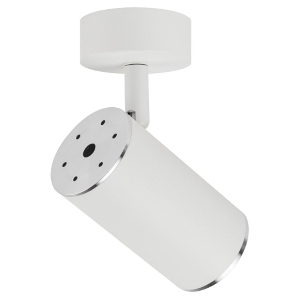 Светильник настенно-потолочный спот ЭРА OL35 WH под лампу MR16 GU10 белый/хром | Накладные светильники
