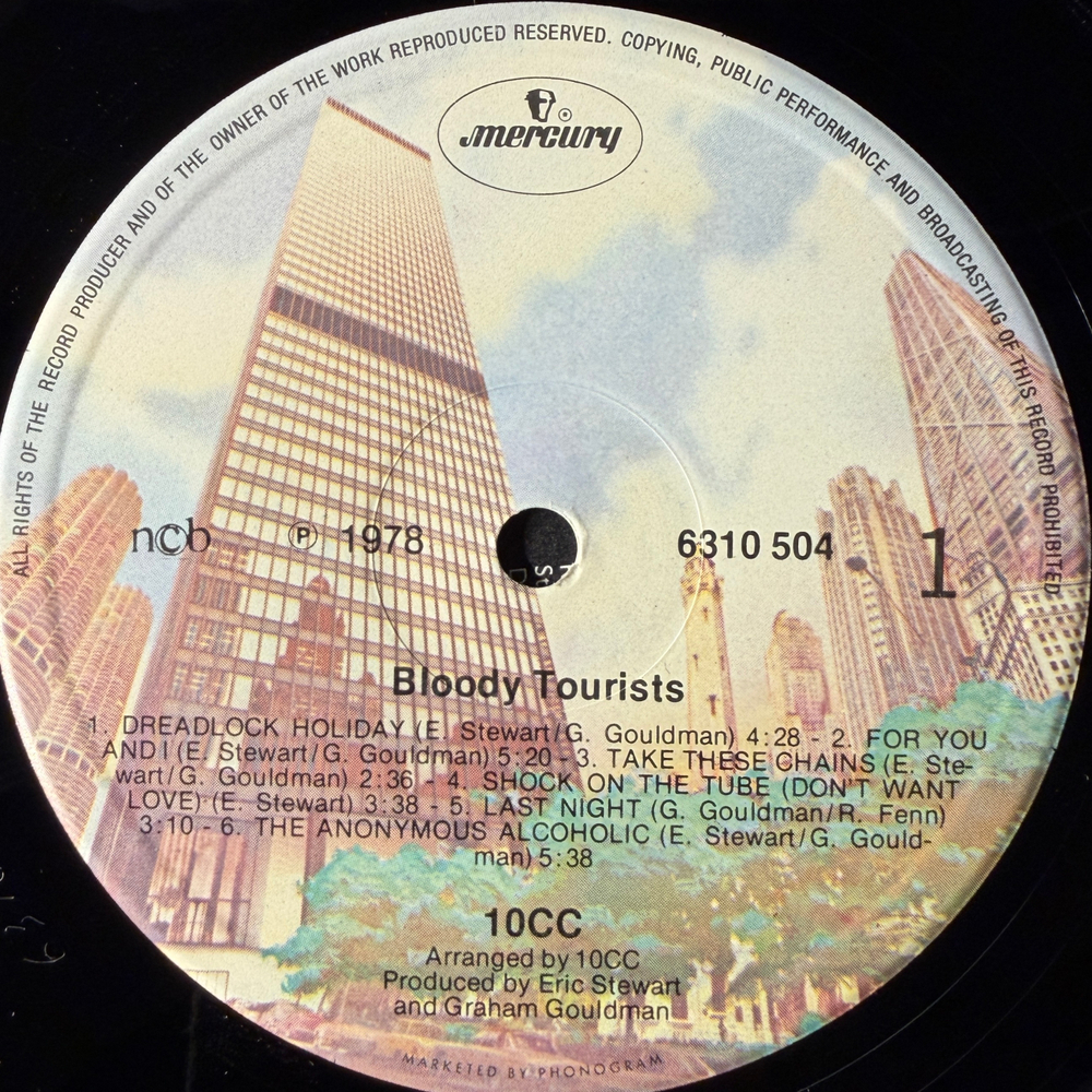 10cc ‎– Bloody Tourists (Скандинавия 1978г.)