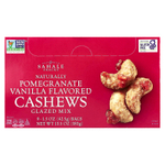 Sahale Snacks, смесь в глазури, натуральный гранат, ваниль и кешью, 9 пакетиков по 42,5 г (1,5 унции)