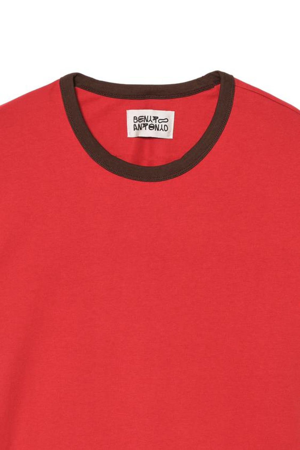 ZARA X BENITO ANTONIO ФУТБОЛКА УКОРОЧЕННОГО КРОЯ С КОРОТКИМИ РУКАВАМИ, КРАСНЫЙ