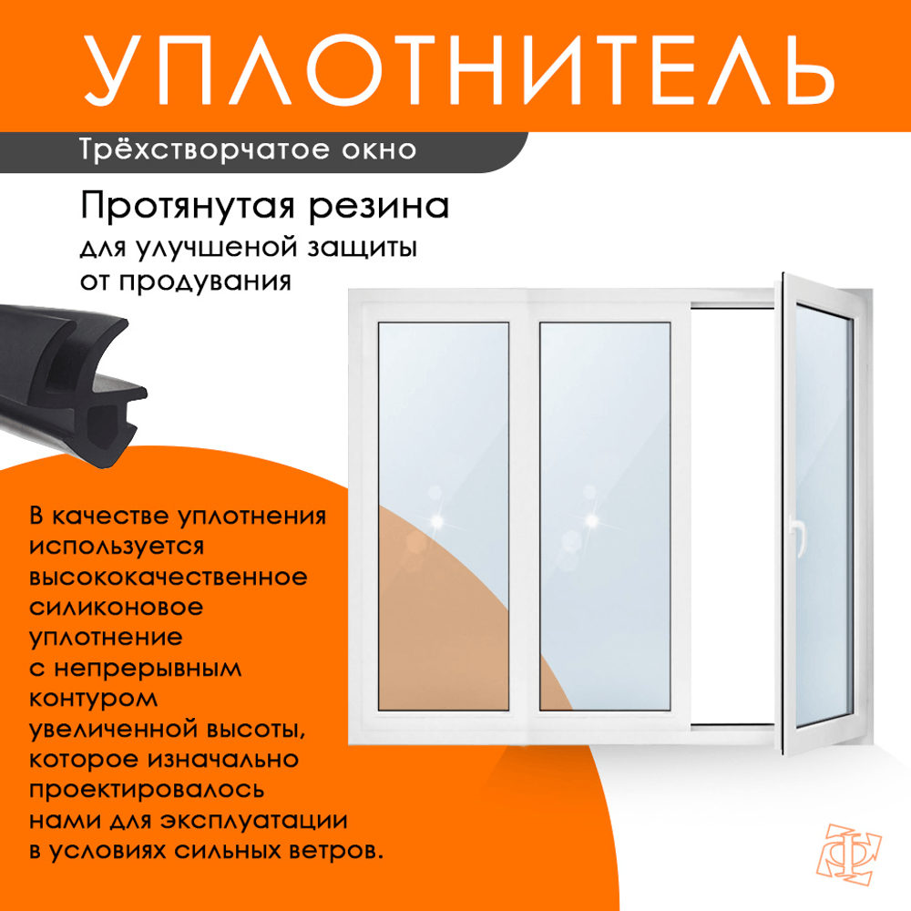 Пластиковое окно 1100 х 1930 ТермА Эко