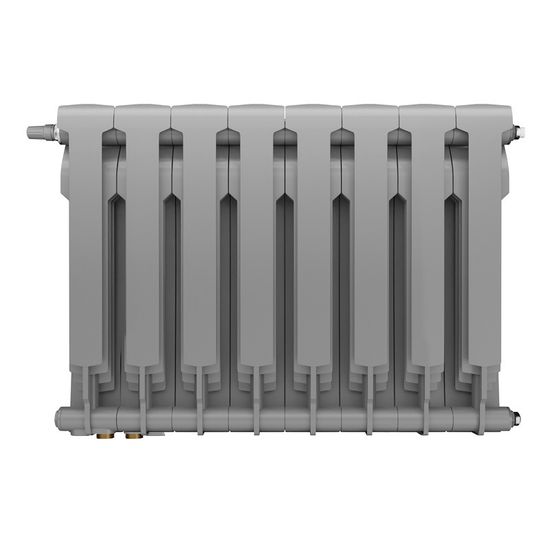 Радиатор Royal Thermo BiLiner 500 VDR Silver Satin - 8 секций нижнее подключение (правое)