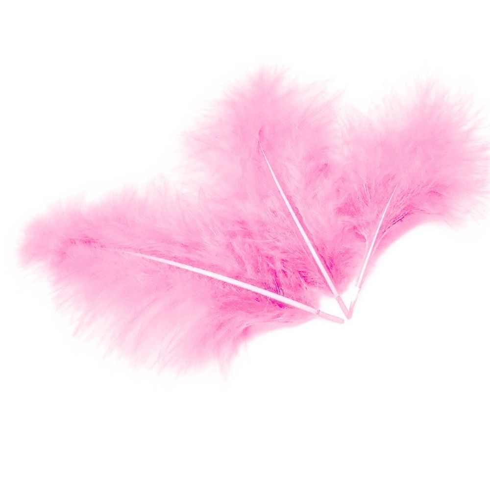 Перья Нежно-розовые